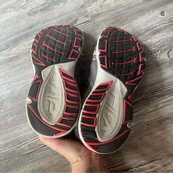 Women's Fila Headway 6 Trail Running Shoe Metallic Silver/Castlerock/Diva Pink - Picture 9 of 10